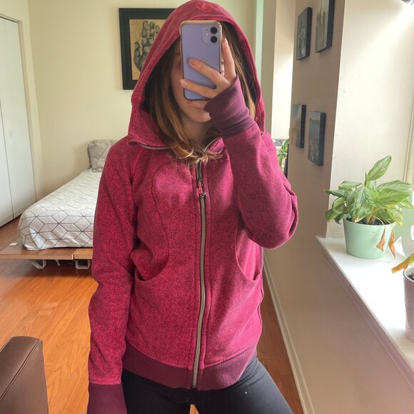 Lululemon Scuba Full Zip Hooded Jacket Pink 4 - Picture 4 of 9
